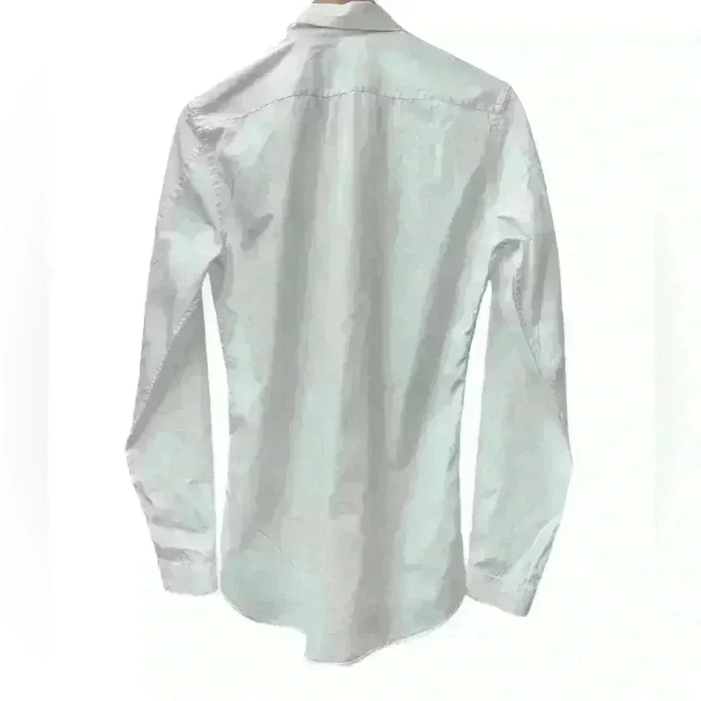 Prada 100% Cotton Classic  White Shirt - Picture 3 of 8